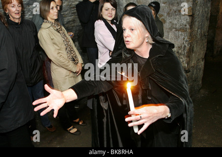 Ghost Tour Guide, Édimbourg, Écosse Banque D'Images