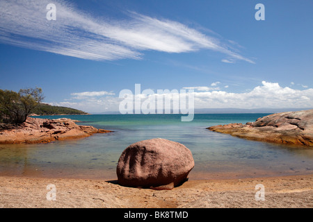 Honeymoon Bay, Coles Bay, parc national de Freycinet, la péninsule de Freycinet, l'Est de la Tasmanie, Australie Banque D'Images