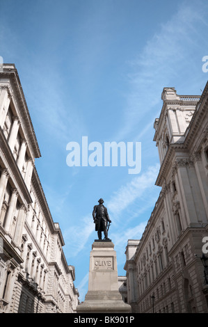 Statue de Robert Clive par le Cabinet War Rooms Banque D'Images