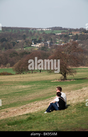 Yorkshire Sculpture Park ; Avis de Bretton Hall de Banque Oxley Banque D'Images