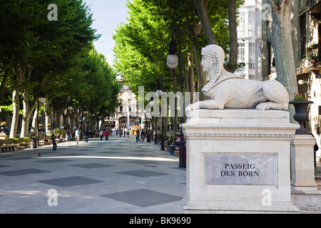 Passeig des Born, Palma de Mallorca, Majorque, Espagne, Europe Banque D'Images