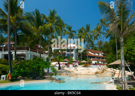 Imperial Hotel sur la plage de Chaweng, l'île de Ko Samui, Thaïlande, Asie Banque D'Images