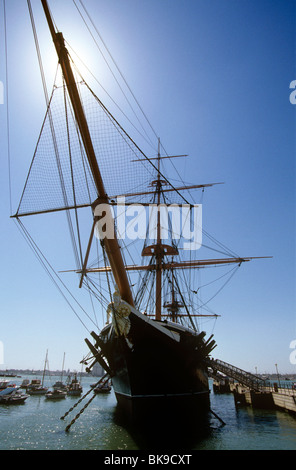 Royaume-uni, Angleterre, Hampshire, Portsmouth Historic Dockyard,, le HMS Warrior Banque D'Images