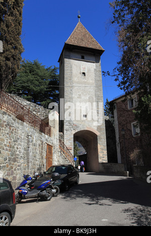 La ville de Merano, Alpes italiennes Banque D'Images