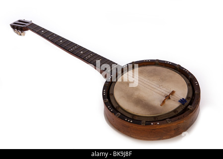 Instruments de musique, meubles anciens 5 string banjo cithare, éventuellement par Temlett Banque D'Images