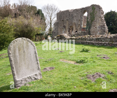 L'église de St Mary et le Saint Rood, petit tableau près de Pluckley détruit par un Allemand V1 - Doodlebug - le 16 août 1944 Banque D'Images