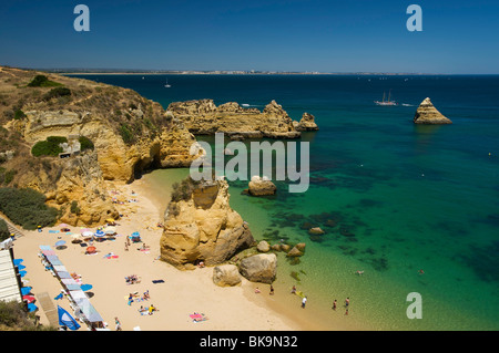 Praia Dona Ana près de Lagos, Algarve, Portugal, Europe Banque D'Images