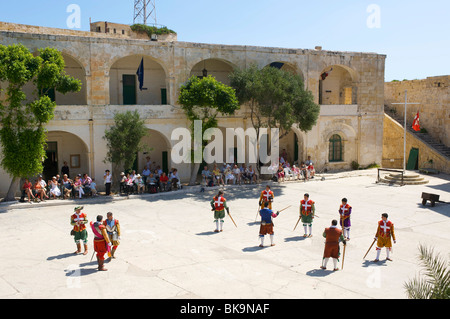 Dans la région de Guardia parade au Fort St Elme, La Valette, Malte, Europe Banque D'Images