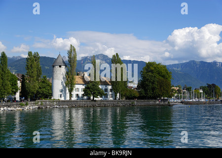 Chateau de La Tour de Peilz, Vevey, Canton de Vaud, Suisse Banque D'Images