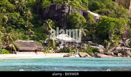 Che Batista Villas près de Baie Lazare, l'île de Mahé, Seychelles, océan Indien, Afrique Banque D'Images