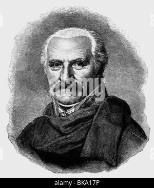 Gebhard Leberecht von Bluecher,, 16. 12,1742 - 12.9.1819, général prussien, portrait, gravure sur acier par H. Wegener, 1816, , n'a pas d'auteur de l'artiste pour être effacé Banque D'Images