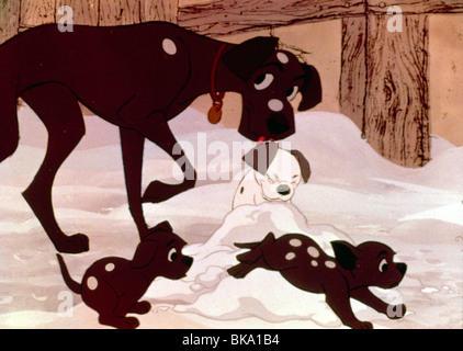 Les 101 Dalmatiens (ANI - 1961) CRÉDIT D'ANIMATION DISNEY OOD 039 Banque D'Images