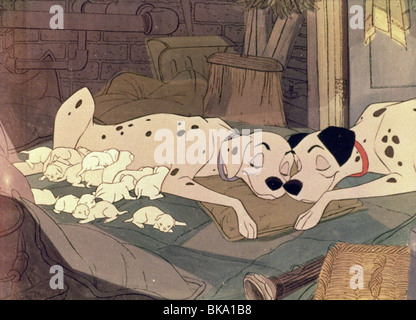 Les 101 Dalmatiens (ANI - 1961) CRÉDIT D'ANIMATION DISNEY OOD 043 Banque D'Images