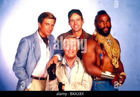 L'A-TEAM (TV - 1983) Dirk Benedict, GEORGE PEPPARD, DWIGHT SCHULTZ, MR T 005 ATM Banque D'Images