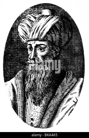 (Muhammad Abu al Kasim Mohammed ibn Abdallah), vers 570 - 8.6.632, le Prophète d'Arabie, fondateur de l'Islam, portrait, gravure sur cuivre, vers 17e siècle, l'artiste n'a pas d'auteur pour être effacé Banque D'Images