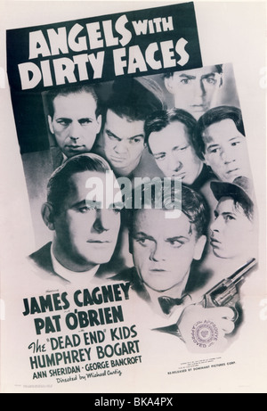 ANGELS WITH DIRTY FACES (1938) Humphrey Bogart, Pat O'BRIEN, James Cagney poster l'AWDF 007P Banque D'Images