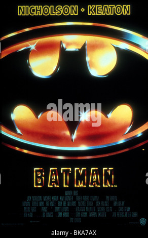 BATMAN -1989 POSTER Banque D'Images