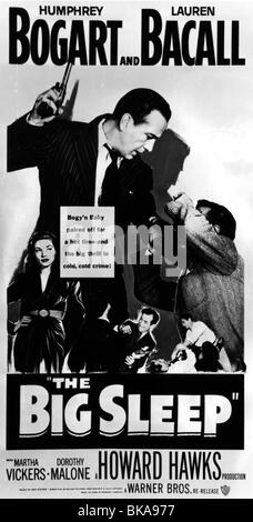 Le BIG SLEEP -1946 POSTER Banque D'Images