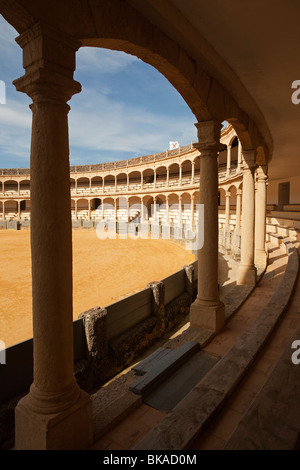 Le Bull Ring, Ronda, Andalousie, Costa del Sol, Malaga, Espagne Banque D'Images