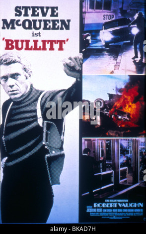 BULLITT (1968), Steve MCQUEEN, PETER YATES (DIR) BULL AFFICHE 047 H Banque D'Images