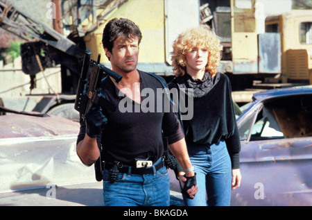 COBRA (1986), Sylvester Stallone, BRIGITTE NIELSEN S/N 002 Banque D'Images