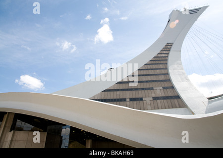 Voir détail et du stade olympique, Montréal, Canada Banque D'Images