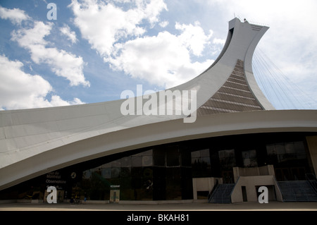 Voir détail et du stade olympique, Montréal, Canada Banque D'Images