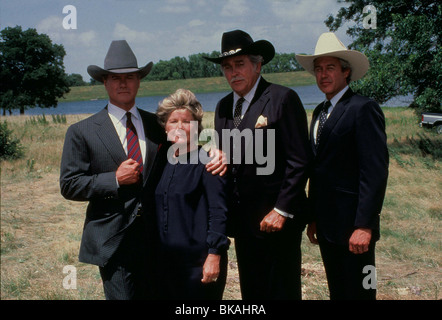 DALLAS (TV) LARRY HAGMAN, BARBARA BEL GEDDES, Howard Keel, STEVE KANALY DALL 014 Banque D'Images