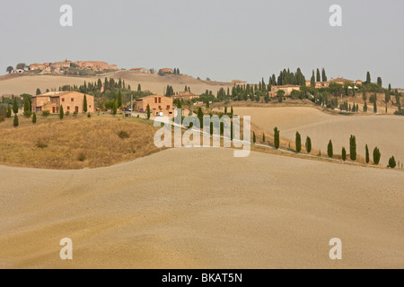 Paysage de Toscane, Italie Banque D'Images