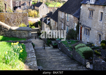 Étapes Chipping, Tetbury, Gloucestershire, Angleterre, Royaume-Uni Banque D'Images