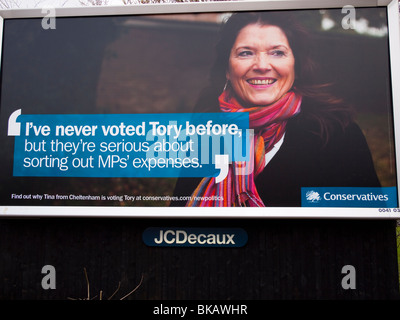 Affiche électorale du parti conservateur, Édimbourg Banque D'Images