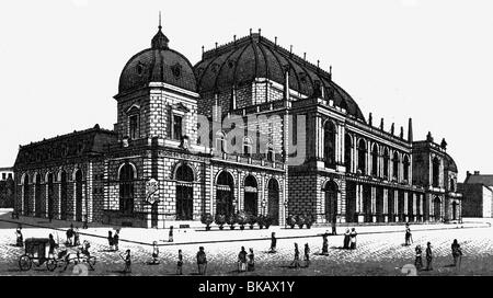 Géographie / voyages, Allemagne, Francfort-sur-le-Main, nouvelle bourse, construite en 1873 - 1879, Banque D'Images