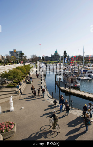 James Bay Port intérieur, Victoria, île de Vancouver, Colombie-Britannique, Canada Banque D'Images