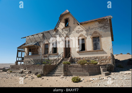 Le Buchhalters, Livre Keeper ou agréés House, Kolmanskop Ghost Town près de Lüderitz, Namibie Banque D'Images