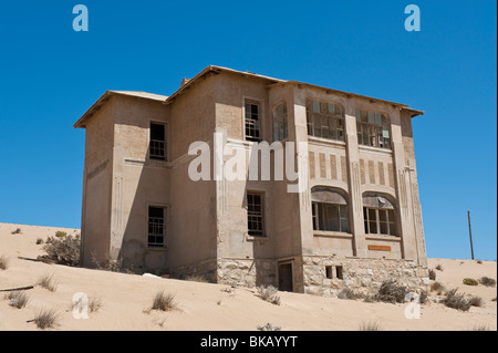 La maison Quartiermeisters, Kolmanskop Ghost Town près de Lüderitz, Namibie Banque D'Images