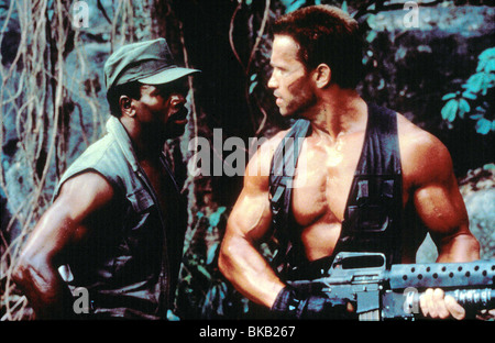 PREDATOR (1987) Carl Weathers, Arnold Schwarzenegger PRE 012 Banque D'Images