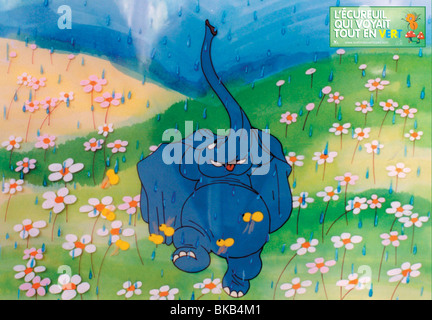 L'Ecureuil qui voyait tout en vert Pluie d'Allégresse Année : 2003 Réalisateur : Nahid Shamsdoust Animation Banque D'Images