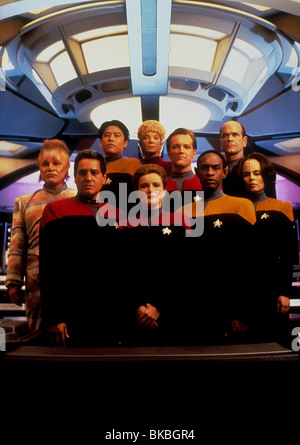 STAR TREK : VOYAGER (TV) (1995-2001) (RETOUR) ETHAN PHILLIPS, GARRET WANG, JENNIFER LIEN, Robert Duncan McNEILL, ROBERT PICARDO Banque D'Images