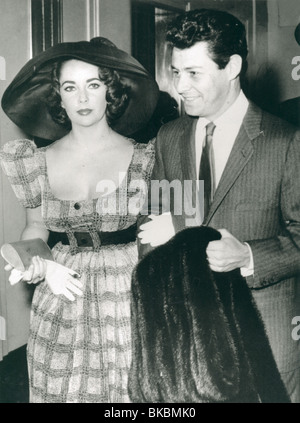 ELIZABETH TAYLOR PORTRAIT AVEC EDDIE FISHER EZT 031P Banque D'Images