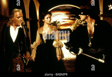 Le masque de Zorro ANTHONY HOPKINS, CATHERINE ZETA-JONES, Antonio Banderas MZRR 180 Banque D'Images