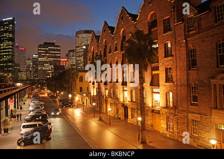 Le quartier restauré 'les roches' à Sydney, New South Wales, Australie Banque D'Images