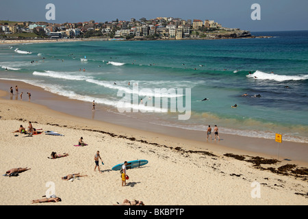 Célèbre Bondi Beach, Bondi de Sydney, New South Wales, Australia Banque D'Images