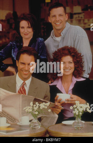 S ET DE LA GRÂCE (TV) (1998) ERIC MCCORMACK, MEGAN MULLALLY, Debra Messing, Sean P. HAYES WLLG 001 Banque D'Images