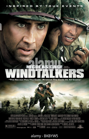 WINDTALKERS (2002) NICOLAS CAGE, ADAM BEACH POSTER WDTK 001 POSTER Banque D'Images