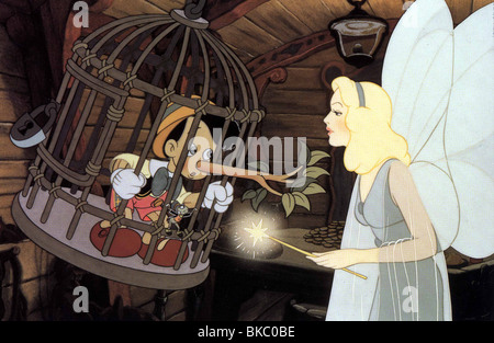 PINOCCHIO (ANI - 1940) CRÉDIT D'ANIMATION DISNEY BORNE 002L Banque D'Images