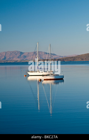 Yachts au Connel nr Oban ARGYLL & BUTE Ecosse Banque D'Images