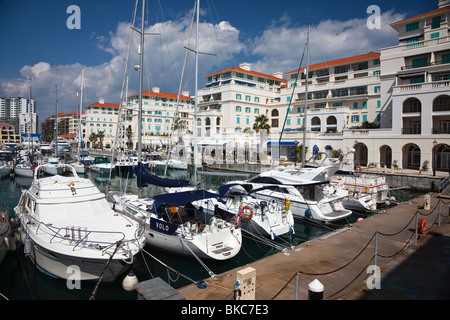 Queensway Quay Marina, Gibraltar Banque D'Images