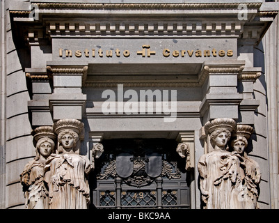 Instituto Cervantes Madrid Calle de Alcalá Espagne Espagnol Banque D'Images