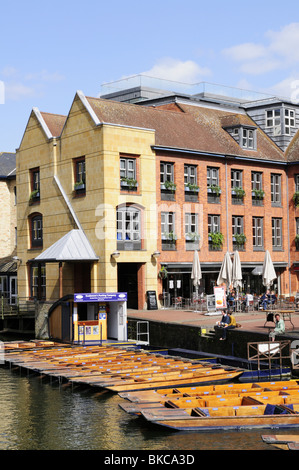 Location de plates du Quayside, Angleterre Cambridge UK Banque D'Images