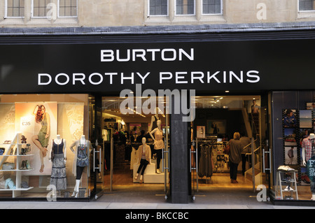 Burton Dorothy Perkins Shop, Cambridge, England, UK Banque D'Images